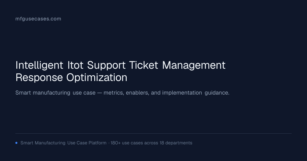 Intelligent IT/OT Support Ticket Management & Response Optimization ...