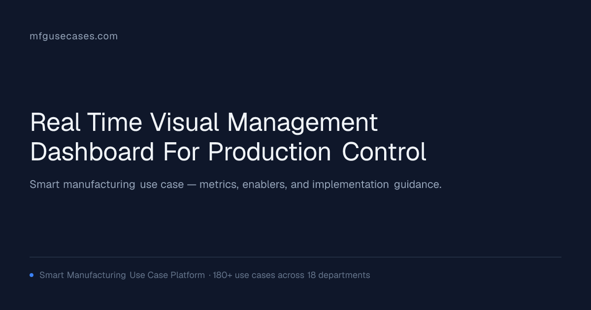 Real-Time Visual Management Dashboard for Production Control ...